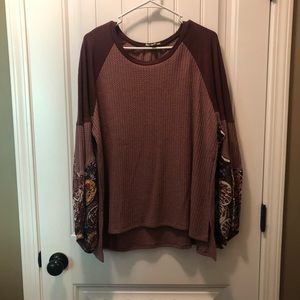Long sleeve boutique top